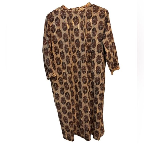 Jaded Gypsy Printed Cotton Tunic Dress One Size Hi-Low V-neck - Picture 4 of 7